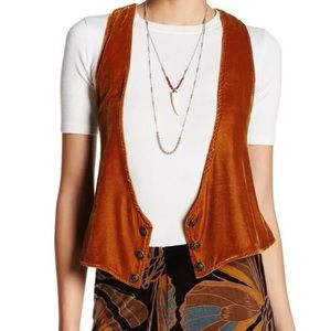 Free People Honey Velvet Vibes Vest
